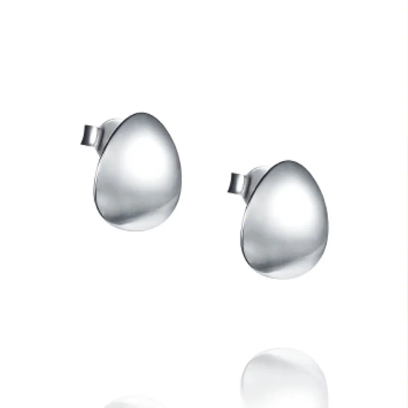 Kleines Rosenblüten-Ohr aus Silber