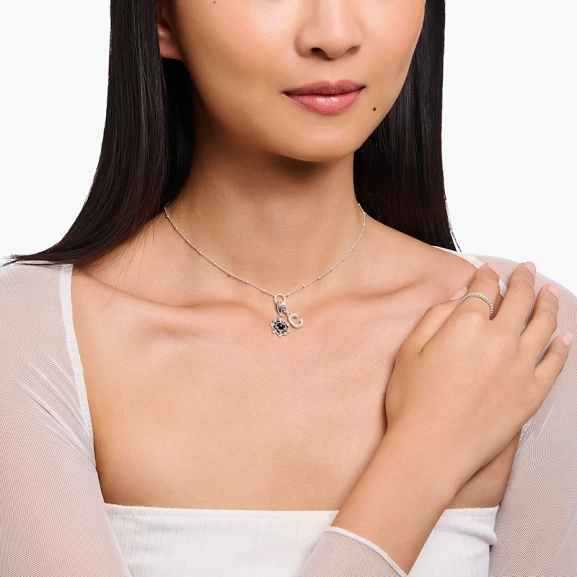 Charm-halsband Med Kulor Och Charmista Coin - Thomas Sabo - Snabb leverans & paketinslagning - Nordic Spectra