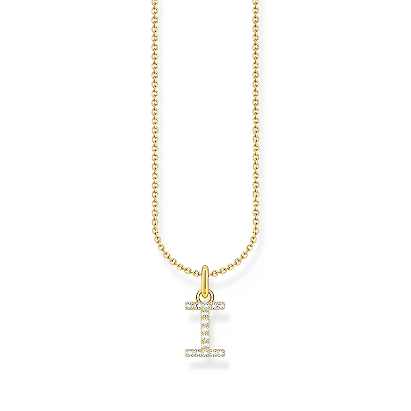 Thomas Sabo - Glittrande Bokstavshalsband I Guld