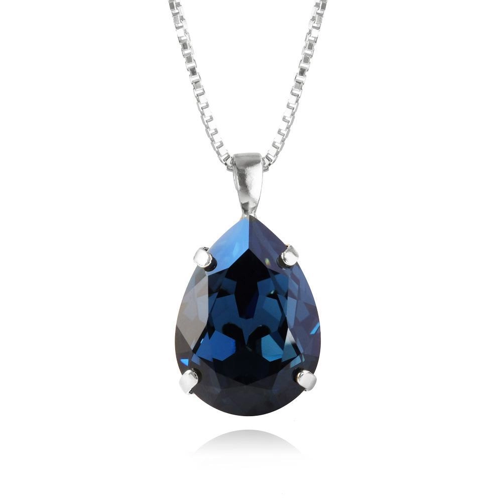 Caroline Svedbom – Classic Drop Necklace Rhodium Montana