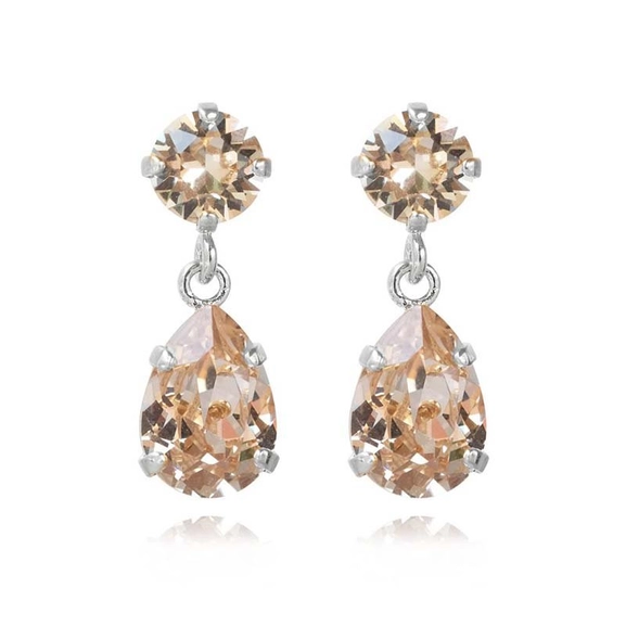 Mini Drop Earrings Rhodium Silk - Caroline Svedbom - Nopea toimitus ja lahjapakkaus - Nordic Spectra