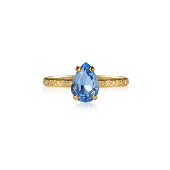 Petite Drop Ring Gold Lapis - Caroline Svedbom - Nopea toimitus ja lahjapakkaus - Nordic Spectra