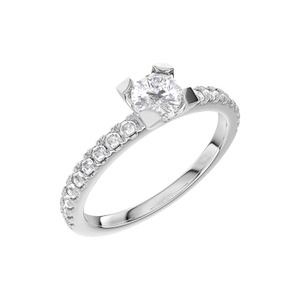 North 017 Lab Grown Diamond White Gold - Wedding & engagement rings - Schalins - Scandinavian design - Nordic Spectra