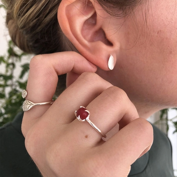 Lingonberry Ear Silver -CU Jewellery - Snabb frakt & paketinslagning - Nordicspectra.se