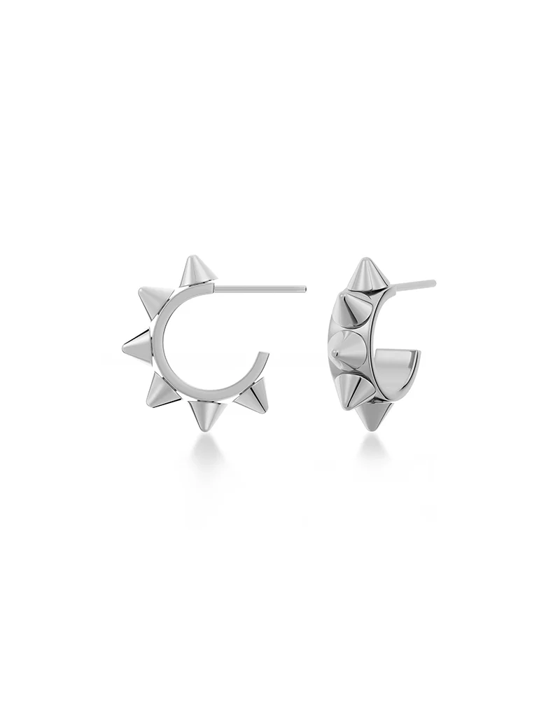 Peak Creoles Mini Silver