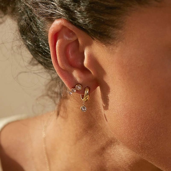 Dew Drop Hoops Blush Gold - Edblad - Snabb frakt & paketinslagning - Nordicspectra.se