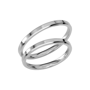 SR1050-2 Platina - Vigsel- & förlovningsringar - Schalins - Fri storleksändring* - Nordic Spectra
