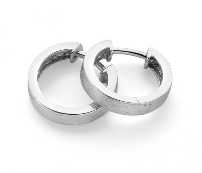 Creolörhängen Matt Silver