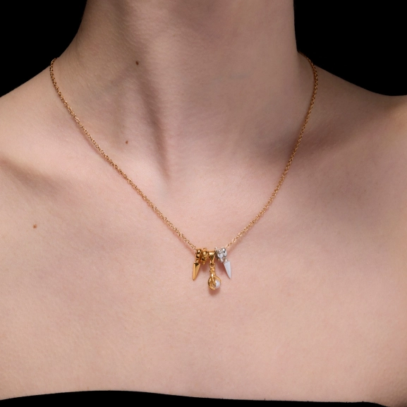 18K vergoldetes Silber