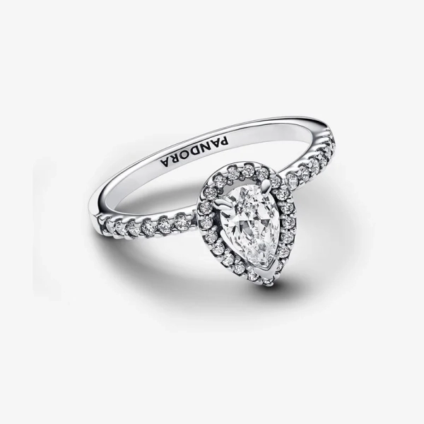 Ring med Glittrande Halo - PANDORA - Snabb leverans & paketinslagning - Nordic Spectra