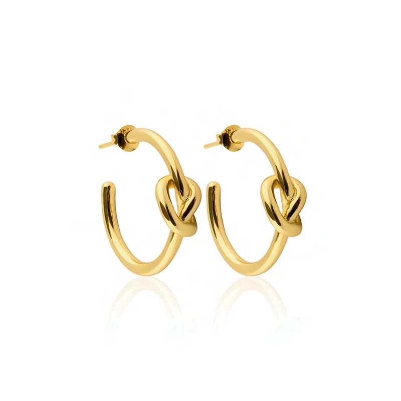 SOPHIE by SOPHIE - Knot Hoops Gold