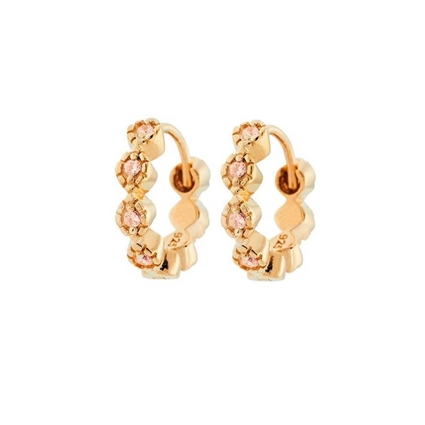 Time To Glow Earrings Creole - Champagne Guld - Carolina Gynning - Suuri valikoima & ilmainen lahjapaketointi - Nordicspectra.fi