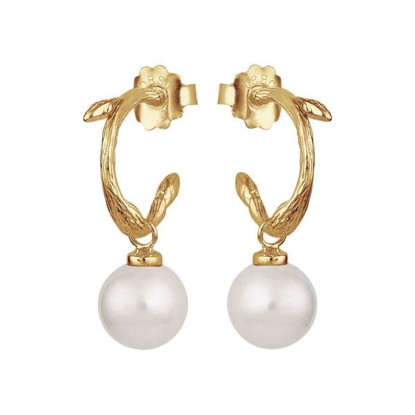 Branch Pearl Hoops Gold - Drakenberg/Sjölin - Skandinavisches Design - Nordic Spectra