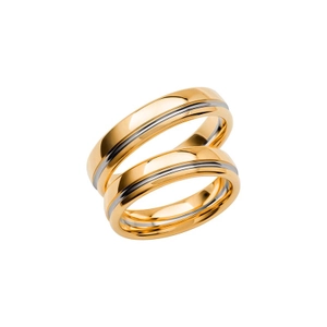 SR3019-5 Gold/White Gold - Wedding & engagement rings - Schalins - Scandinavian design - Nordic Spectra