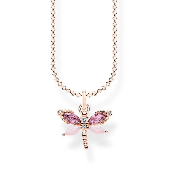 Kette Libelle Mit Steine Roségold von Thomas Sabo, Schneller Versand - Nordicspectra.de