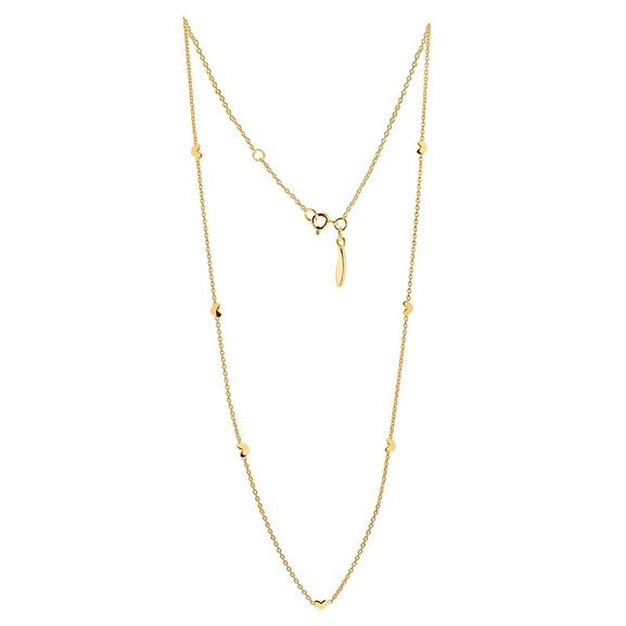Loving Heart Drop Full Necklace Gold - Drakenberg Sjölin Halsband - Snabb frakt & paketinslagning - Nordicspectra.se