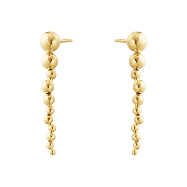 Moonlight Grapes Dangling Stud Earrings Gold - Georg Jensen - Designschmuck mit schnellen und sicheren Lieferungen - Nordic Spectra