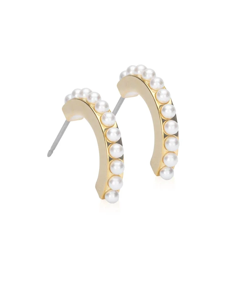 Blomdahl - GT Pendant Pearl Curved 15 mm White