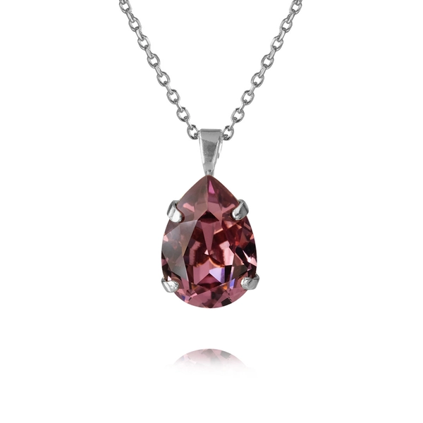 Mini Drop Necklace Rhodium Iris - Caroline Svedbom - Nopea toimitus ja lahjapakkaus - Nordic Spectra