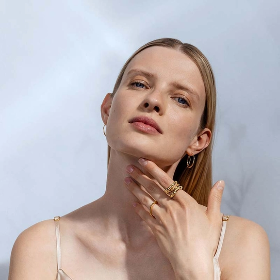 Offspring Ring Gold Mit Diamant von Georg Jensen, Schneller Versand - Nordicspectra.de
