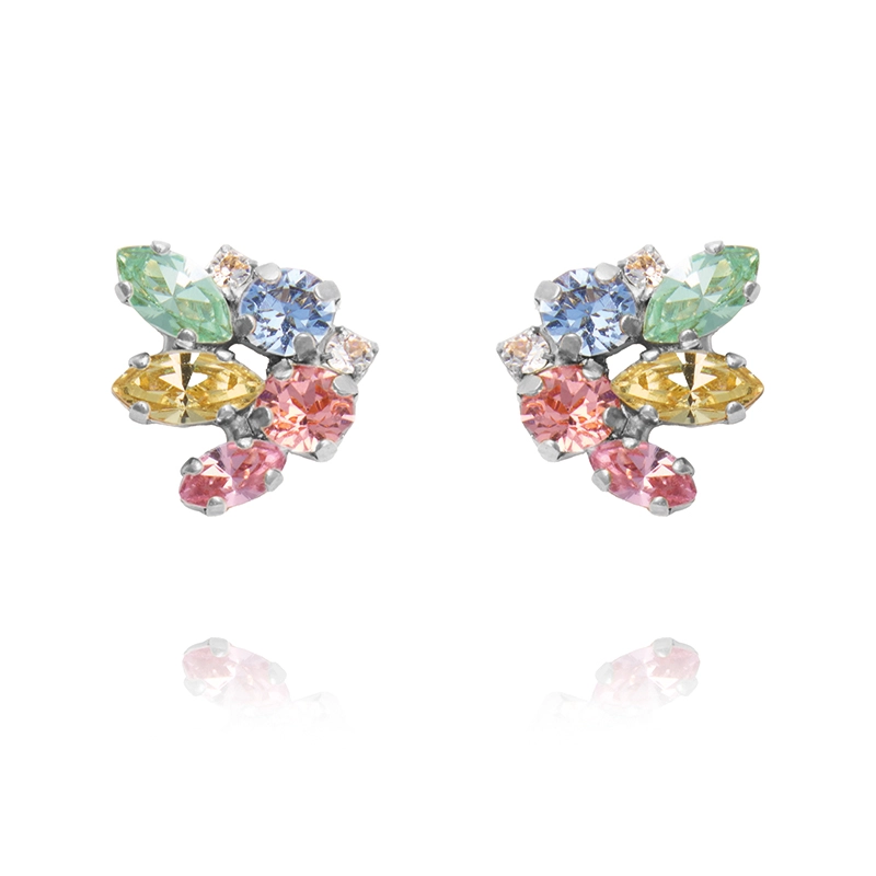 Caroline Svedbom - Petite Cora Earrings Rhodium Pastel Combo