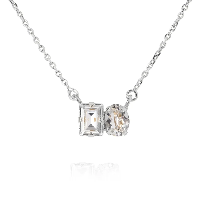 Caroline Svedbom - Cleo Necklace Rhodium Crystal