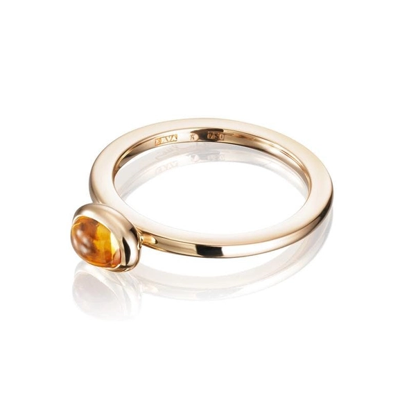 Love Bead Ring Gold - Citrine - Efva Attling ringar - Snabb frakt & paketinslagning - Nordicspectra.se