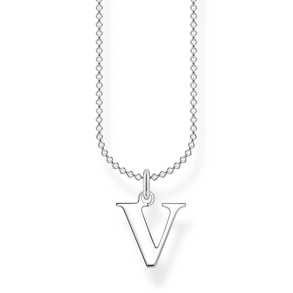 Bokstavshalsband - V - Thomas Sabo halsband - Snabb frakt & paketinslagning - Nordicspectra.se