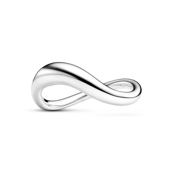 Infinito Pianura Ring aus poliertem Silber