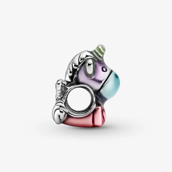 Bruno das Einhorn in Regenbogenfarben Charm von PANDORA, Schneller Versand - Nordicspectra.de