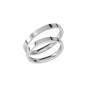 SR1037-2.5 White Gold - Wedding & engagement rings - Schalins - Scandinavian design - Nordic Spectra
