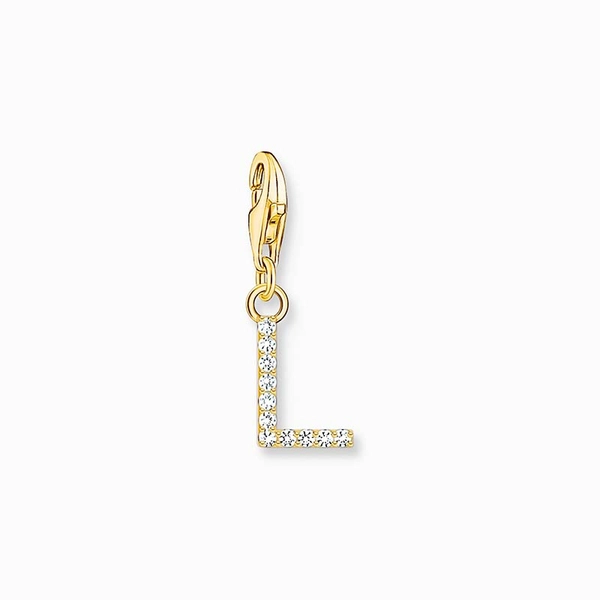 Buchstabe L Gold Steinanhänger - Thomas Sabo - Nordic Spectra