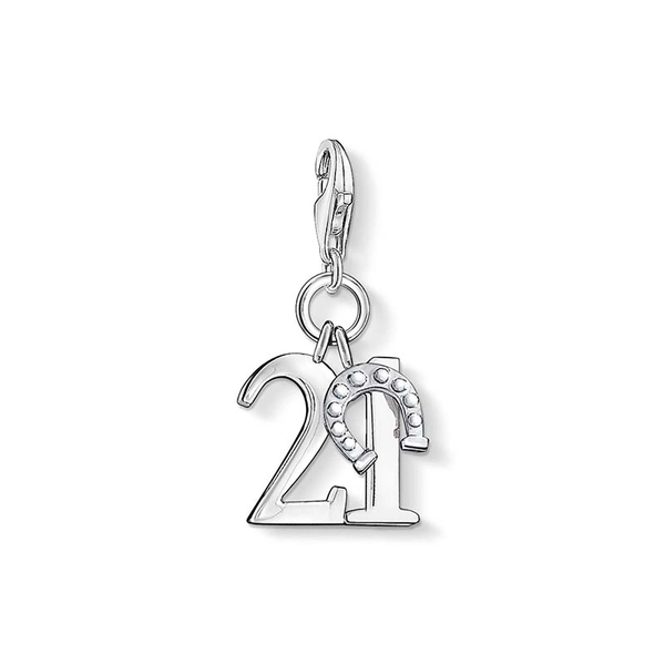 Charm-Anhänger Glückszahl 21 von Thomas Sabo, Schneller Versand - Nordicspectra.de