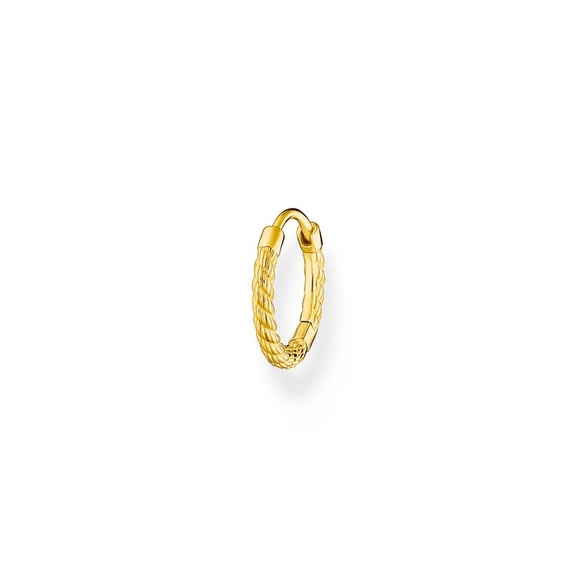 Einzel Creole Seil Gold von Thomas Sabo, Schneller Versand - Nordicspectra.de