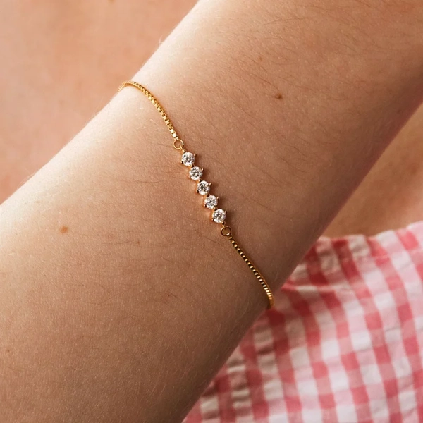Night Sky Armband Guld - Sparv - Populära smycken för alla tillfällen