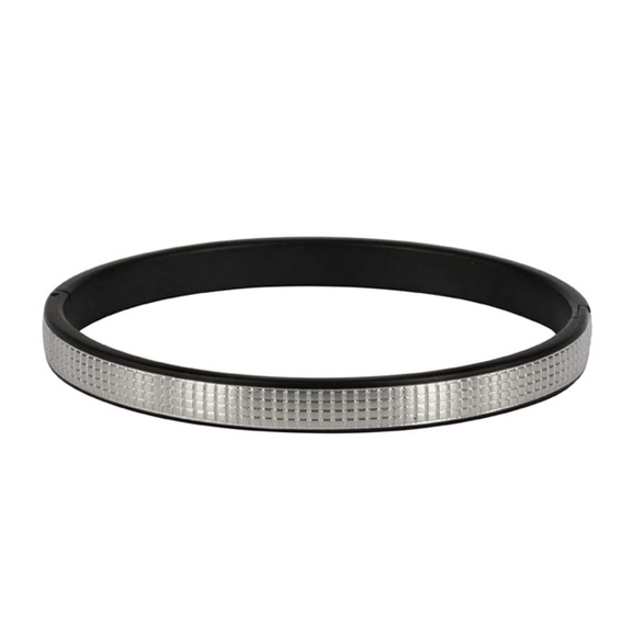 TEXAS Bangle Svart/Stål - AROCK - Snabb frakt & paketinslagning - Nordicspectra.se