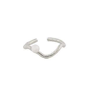 CU Jewellery - One Pearl Ring Silver