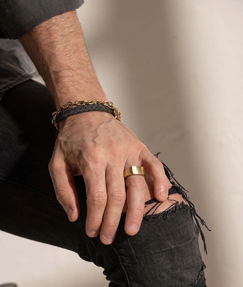 CHARLIE Kedja Armband Guld - AROCK - Snabb frakt & paketinslagning - Nordicspectra.se