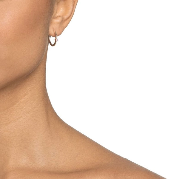 Micro Blink Hoops - Pink Sapphire - Efva Attling - Suuri valikoima & ilmainen lahjapaketointi - Nordicspectra.fi