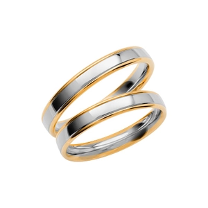 SR3001-3.5 Guld/Vitguld - Vigsel- & förlovningsringar - Schalins - Fri storleksändring* - Nordic Spectra