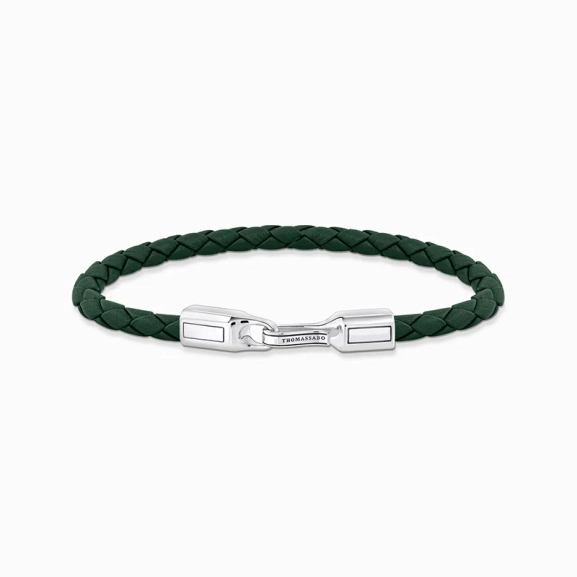 Läderarmband Grönt & Silver - Thomas Sabo - Snabb leverans & paketinslagning - Nordic Spectra