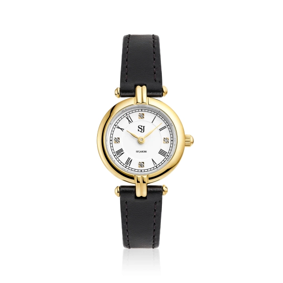 Bianca Uhr in Schwarzgold