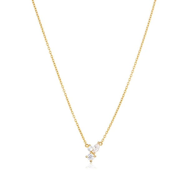 Adria Tre Piccolo Halsband Guld från Sif Jakobs