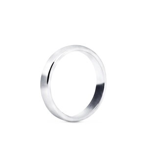 1946 Ring Välvd 4 mm Platina - Nordic Spectra - Förstärker livets stora händelser - Nordic Spectra