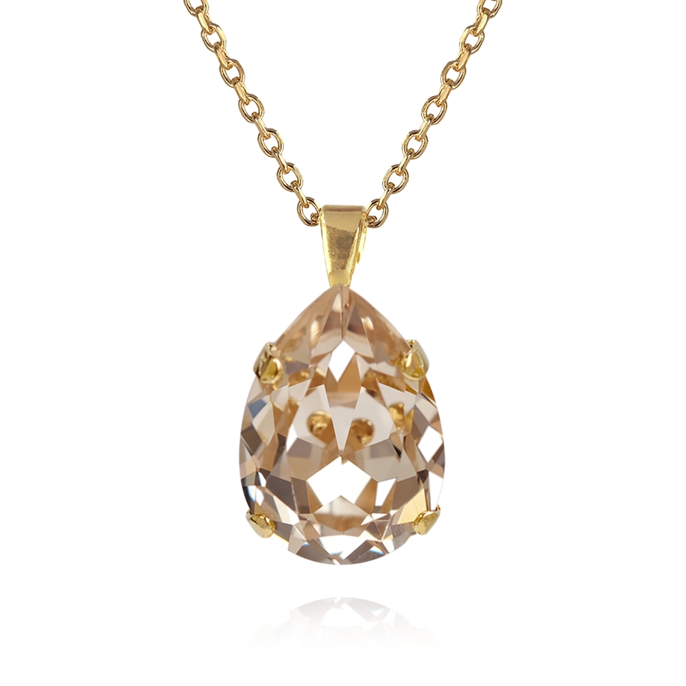 Caroline Svedbom – Classic Drop Necklace Gold Silk