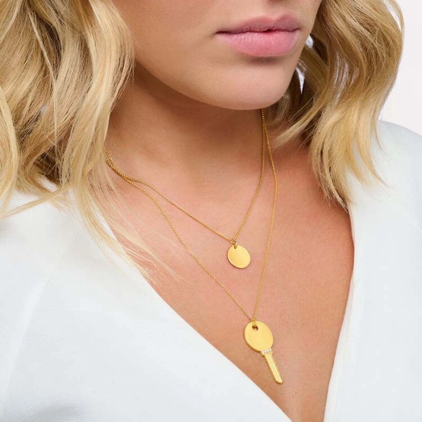 Halsband Glittrande Nyckel Guld - Thomas Sabo halsband - Snabb frakt & paketinslagning - Nordicspectra.se