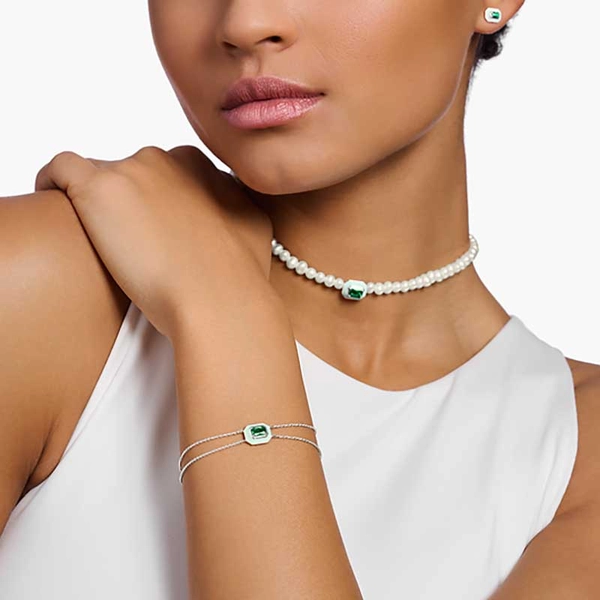 Armband mit grünem Stein Silber von Thomas Sabo, Schneller Versand - Nordicspectra.de