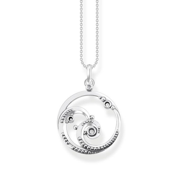 Kette Welle Mit Blauen Steinen von Thomas Sabo, Schneller Versand - Nordicspectra.de