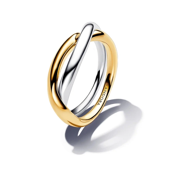 Bicolor Verschlungene Bänder Ring - PANDORA - Nordic Spectra
