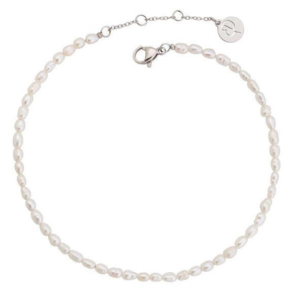 Collier Pearl Anklet White Steel - Edblad - Snabb frakt & paketinslagning - Nordicspectra.se